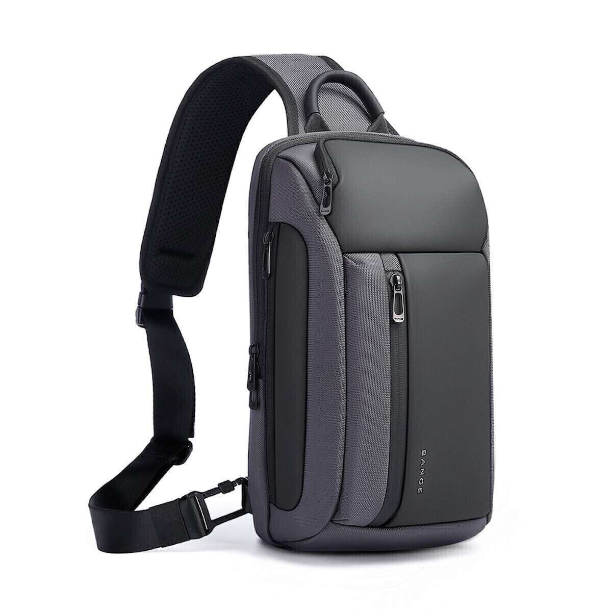 Τσαντάκι ώμου χιαστί crossbody Bange 7566 γκρί 